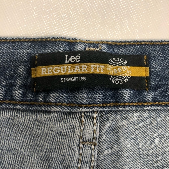 2 PAIR MEN’S LEE JEANS REG FIT STRAIGHT LEG 34x30 - Picture 6 of 7